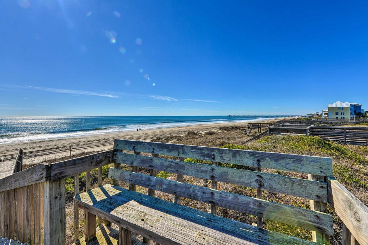 West Of The Moon Ocean Apt With Beach Access! Emerald Isle Eksteriør bilde